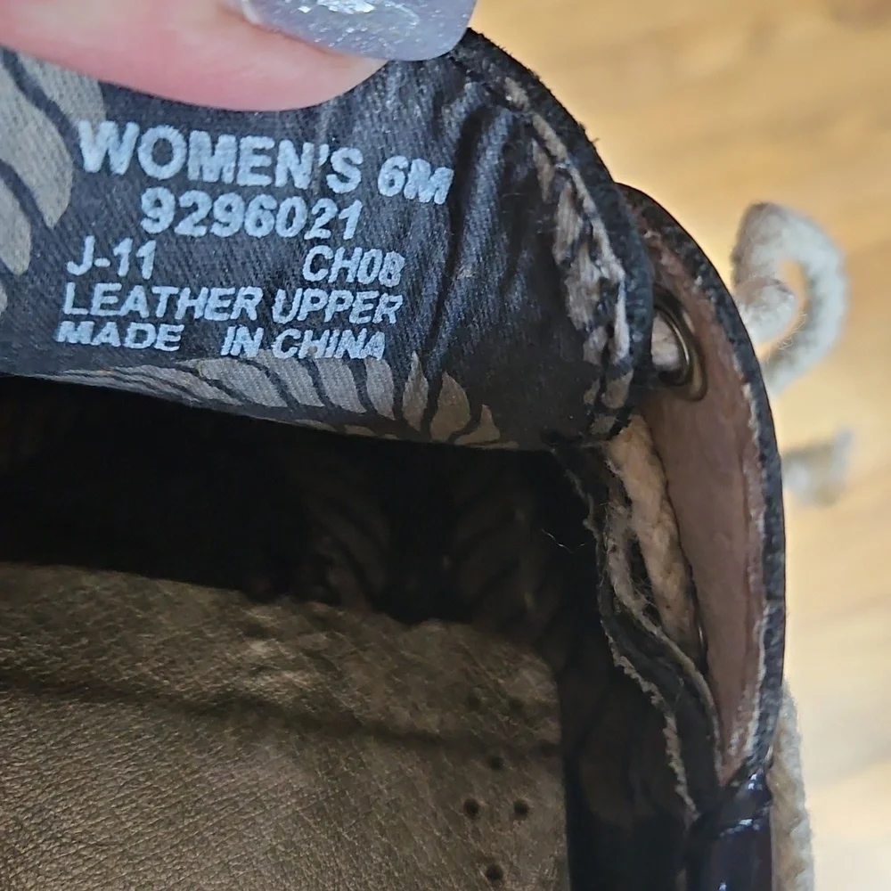 Sperry Black Leather Boat Shoes 6 VGUC